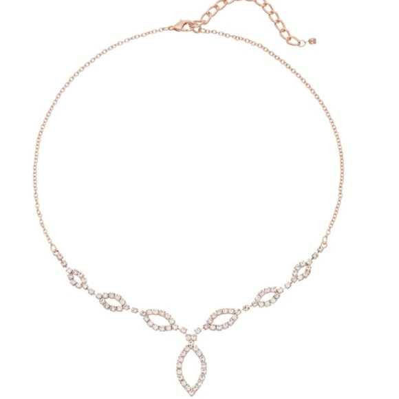 Kohl's Jewelry - Gold Simulated Crystal Marquise Necklace